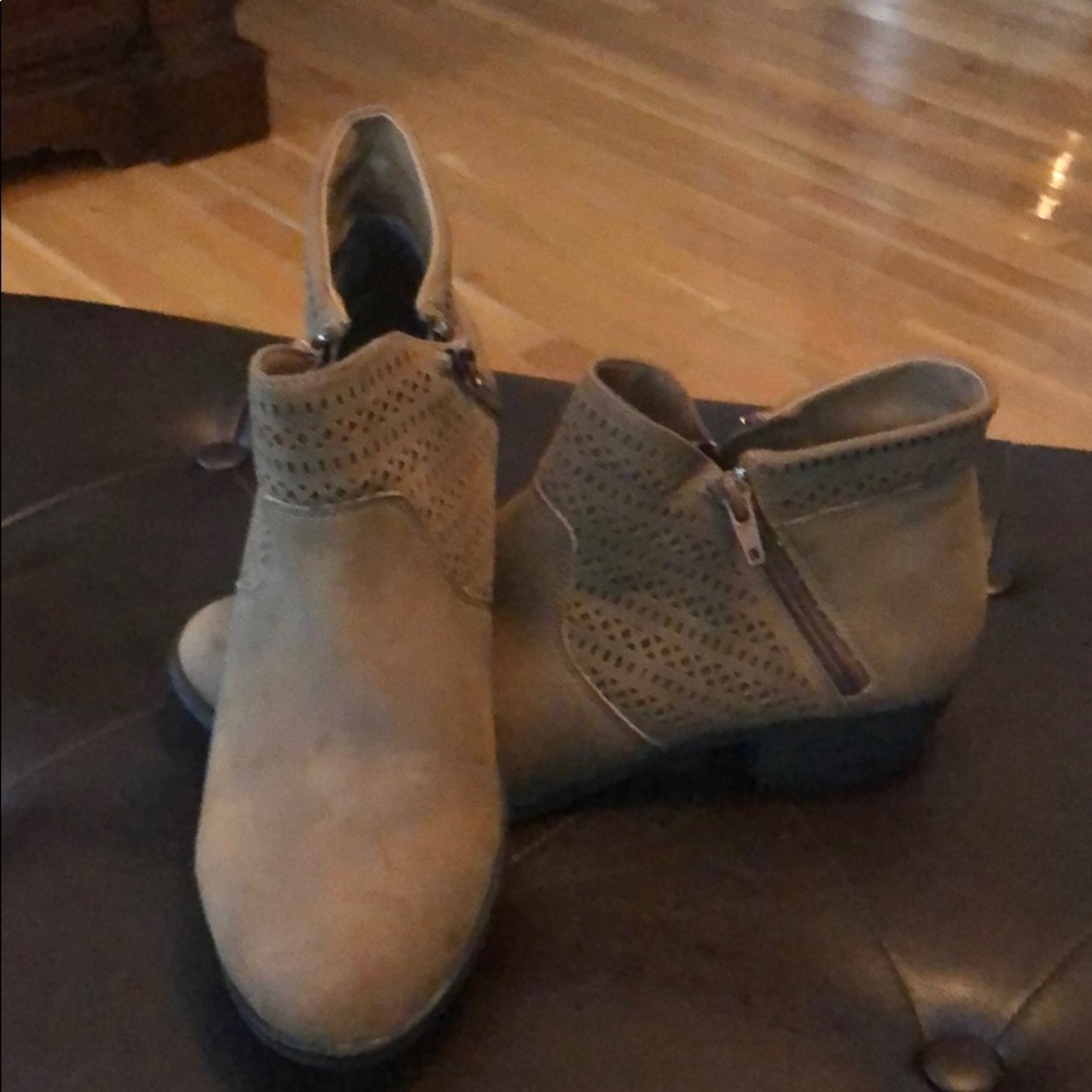 Brown Suede Ankle Boots